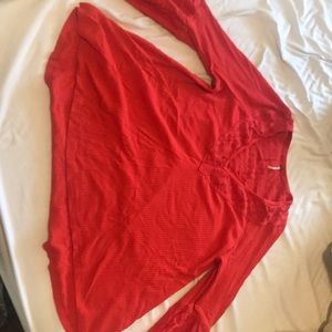 Free People Parisian Nights Bell Sleeve Eyelet Top